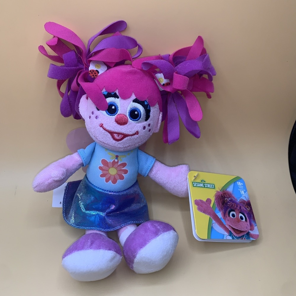 Abby Cadabby 9 inch Plush Sesame Street Fairy Iridescent Skirt New With Tags